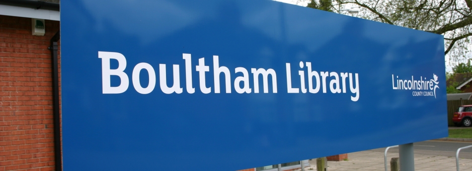 Library re-brand signage